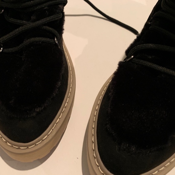 JLO JENNIFER LOPEZ Ginna Booties sz 8.5 Faux Suede & Faux Fur - Picture 2 of 6